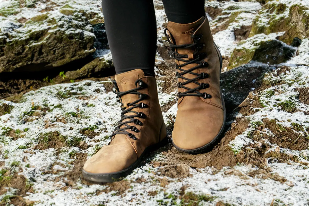 Босоногие ботинки Realfoot Farmer Winter Light Brown, фото 4