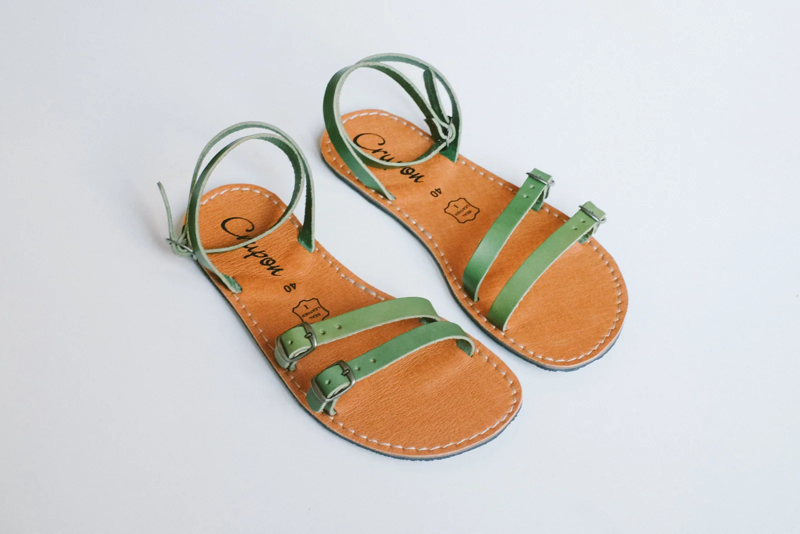 Босоногие сандалии Crupon Breeze — салатовый, фото 5