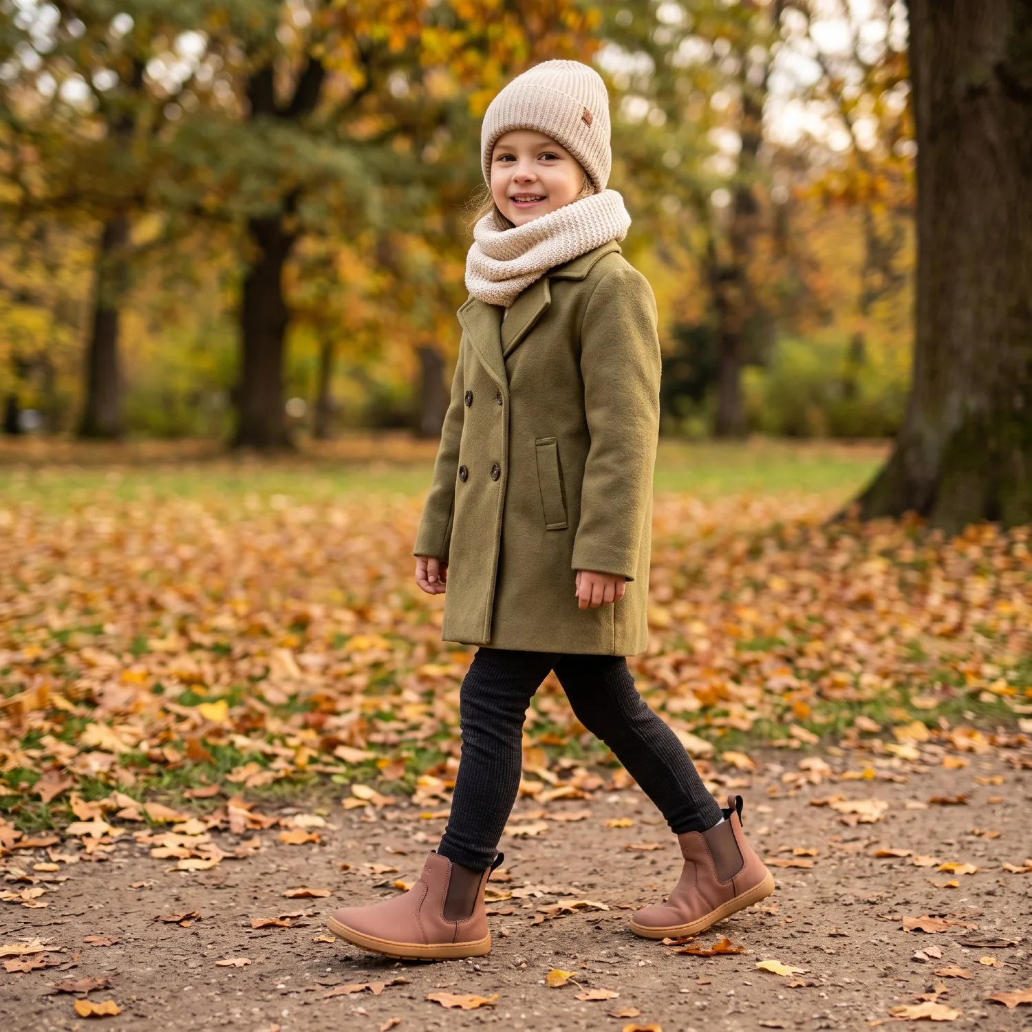 Детские босоногие челси Be Lenka Halla Kids — коричневые, фото 2