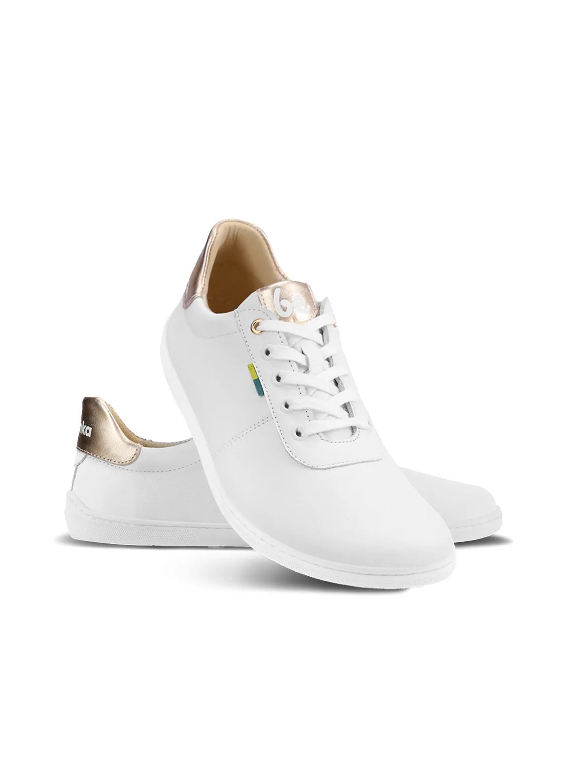 Босоногие кроссовки Be Lenka Royale — белые с золотым, фото 5