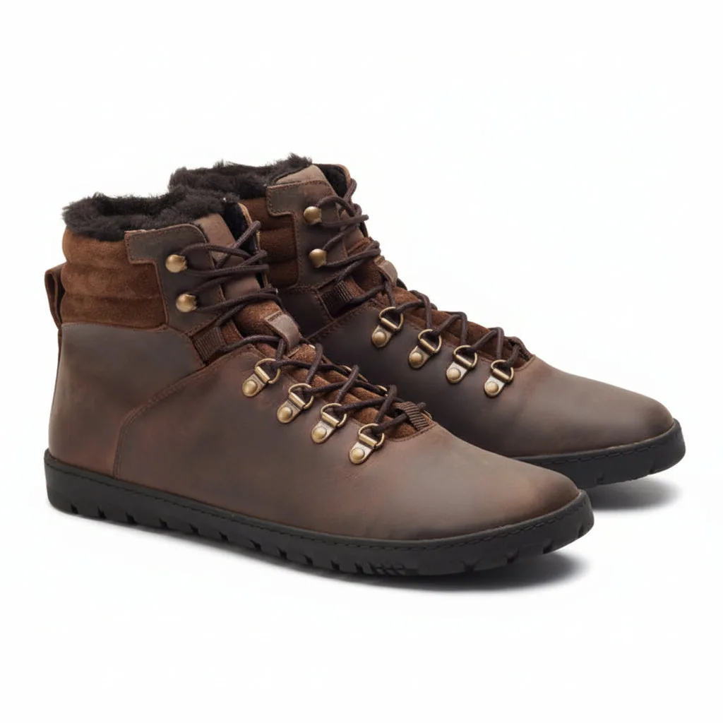 Мужские ботинки ZAQQ QRAC Dark Brown Waterproof (тёмно-коричневые)