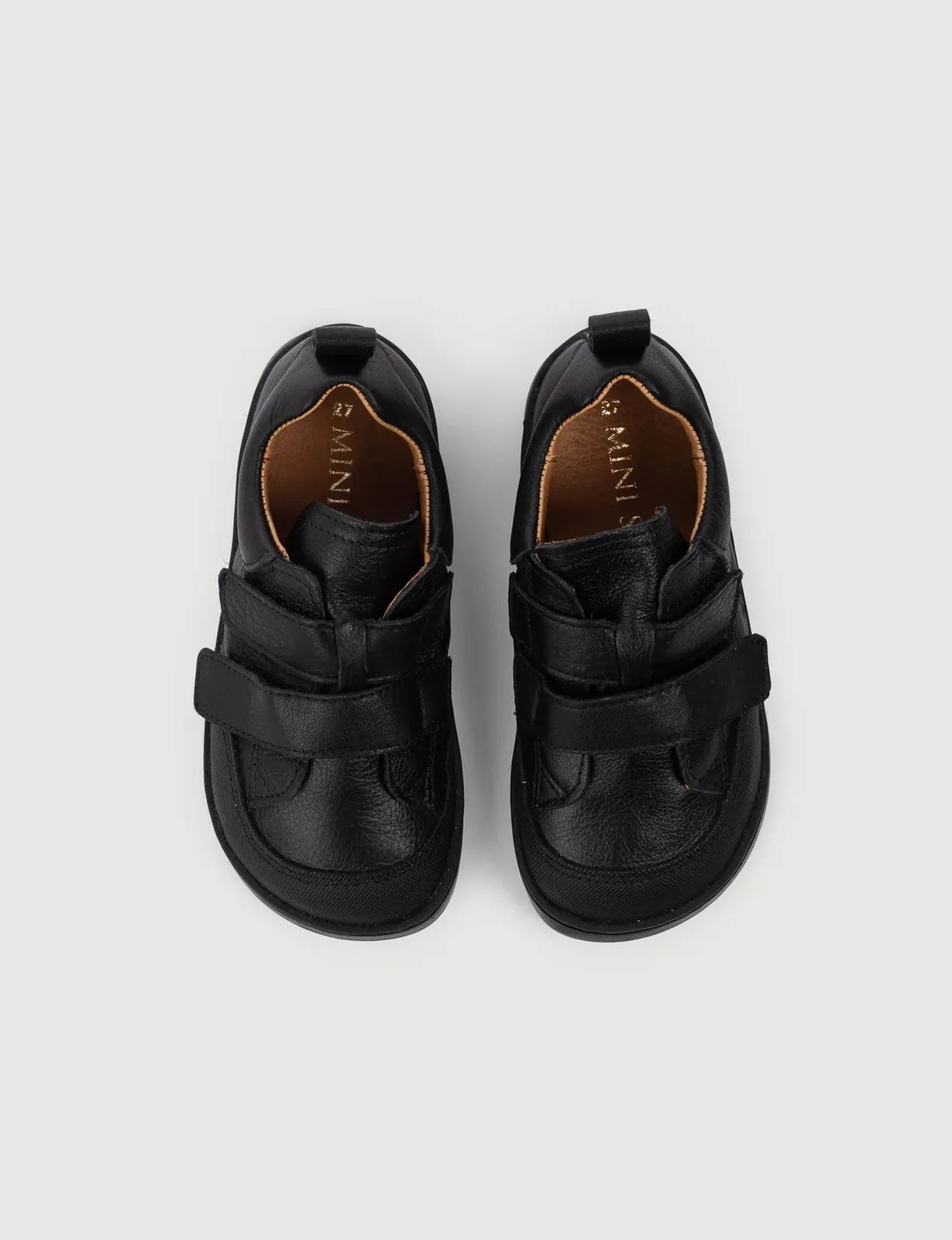Детские полуботинки SHUU Blucher Double, чёрные, фото 4