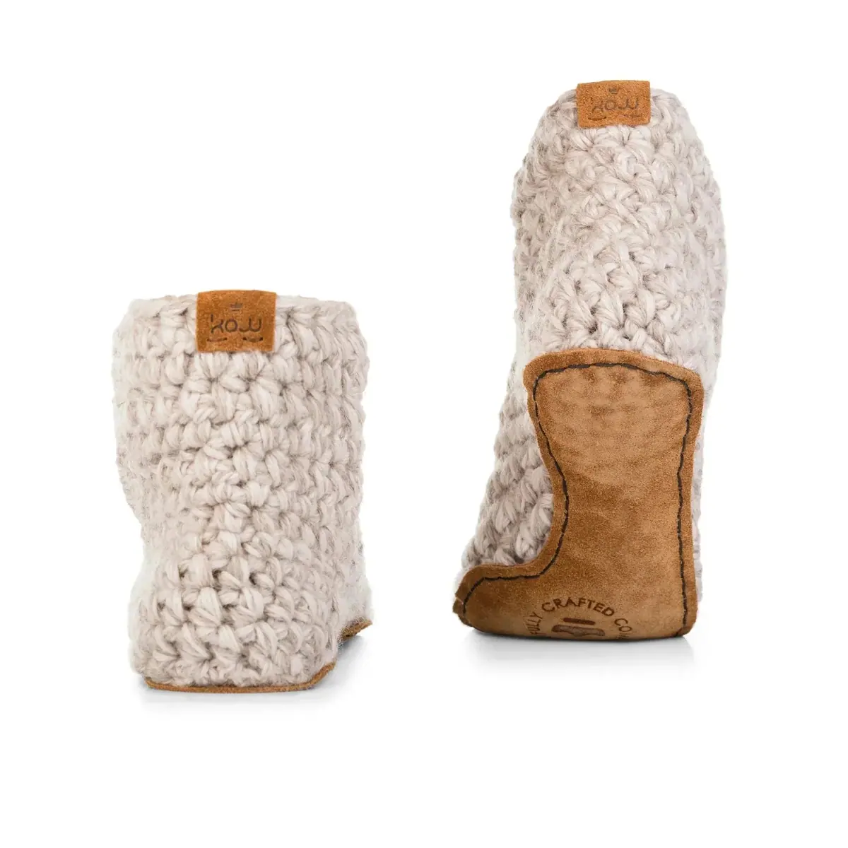 Домашние тапочки-ботинки Kingdom of Wow Extra Chunky Bootie — бежевый, фото 2