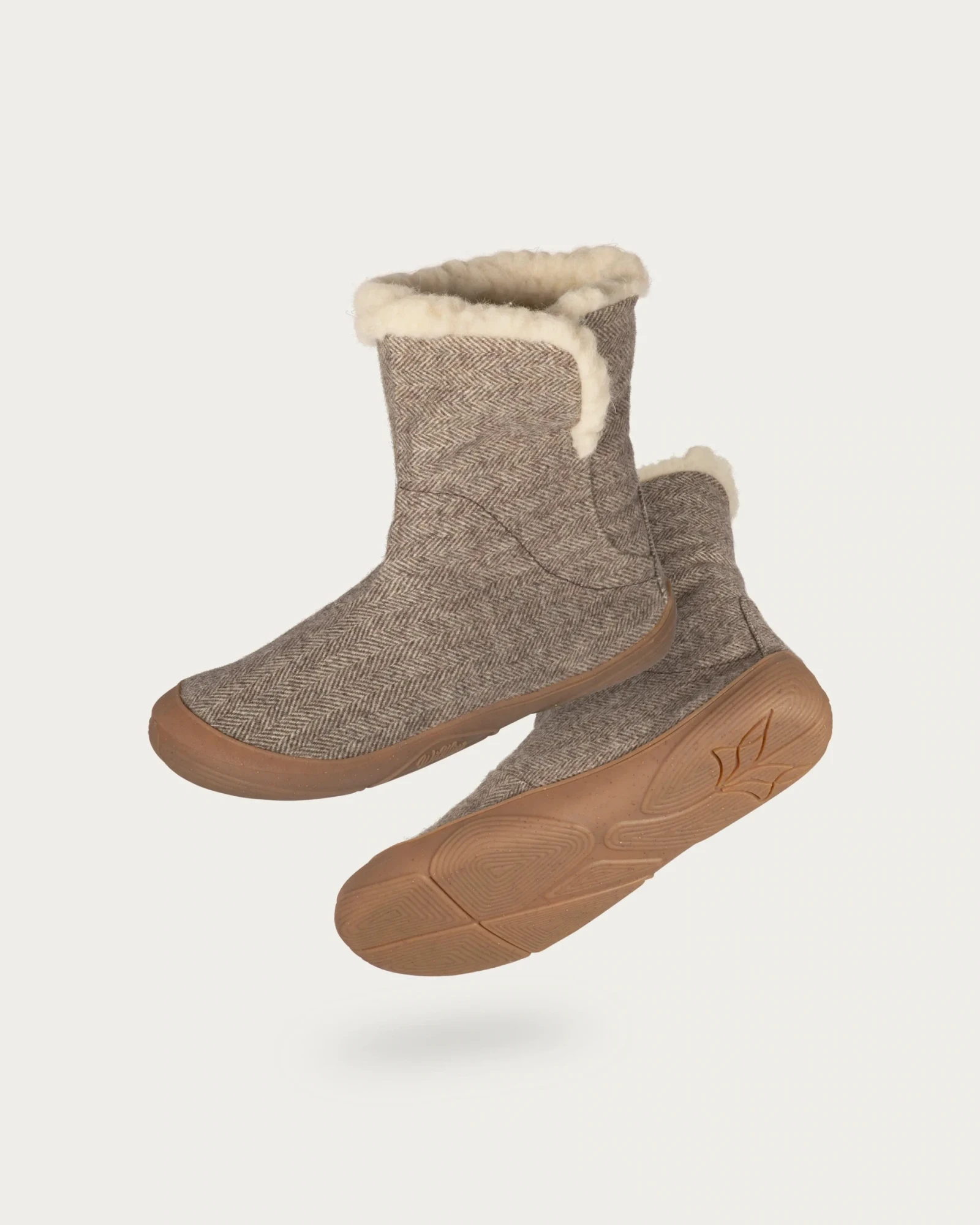 Босоногие ботинки Wildling Koselig sand — коричневый, серый, натуральный бежевый