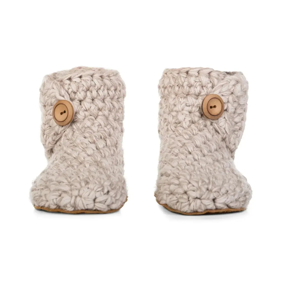 Домашние тапочки-ботинки Kingdom of Wow Extra Chunky Bootie — бежевый, фото 3
