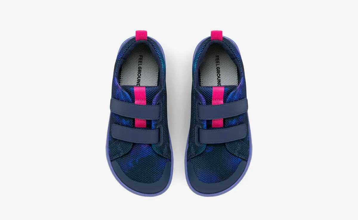 Детские босоногие кроссовки Feelgrounds Original Mesh Kids — «Галактика», фото 2
