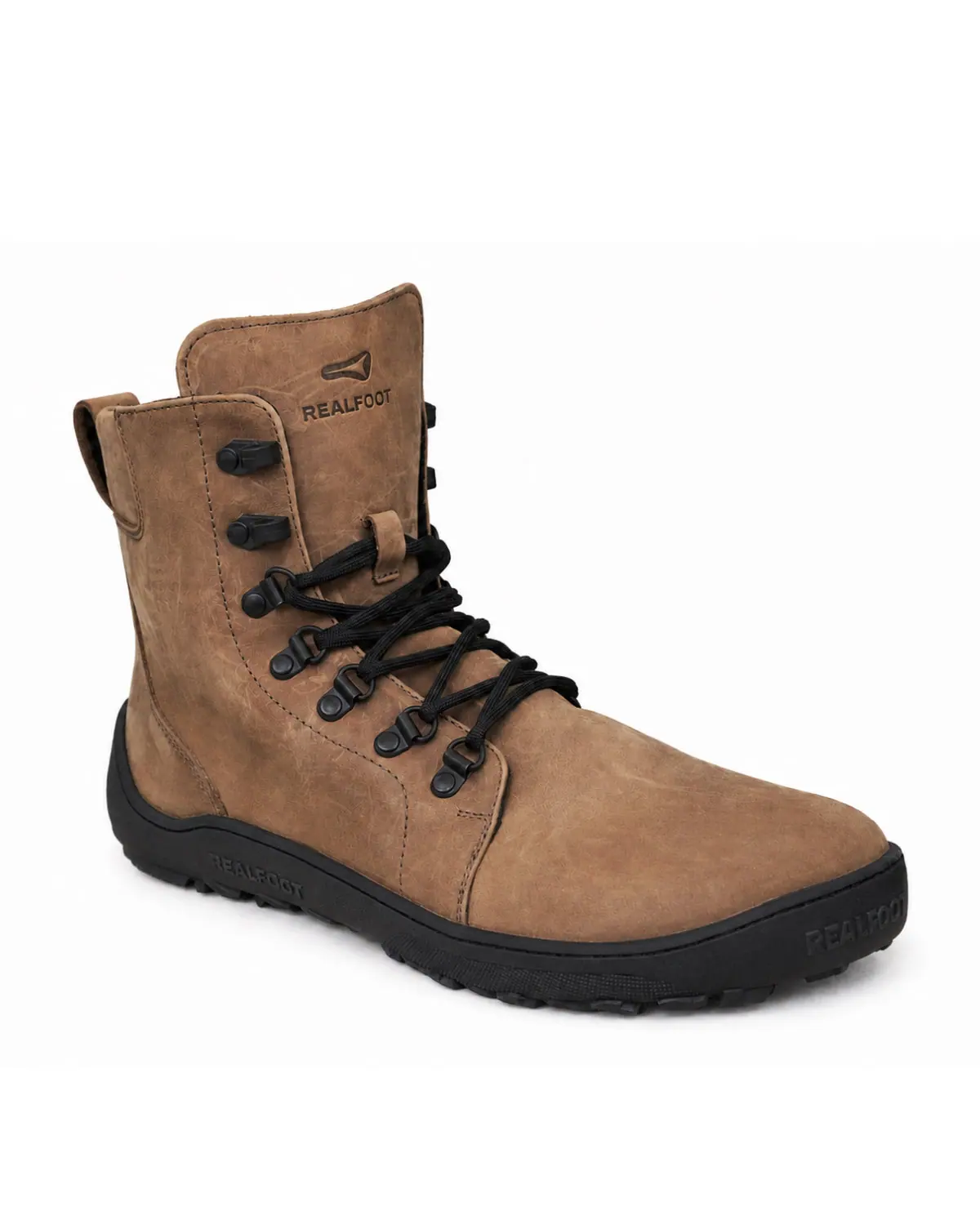 Босоногие ботинки Realfoot Farmer Winter TerrainGrip Light Brown, фото 5