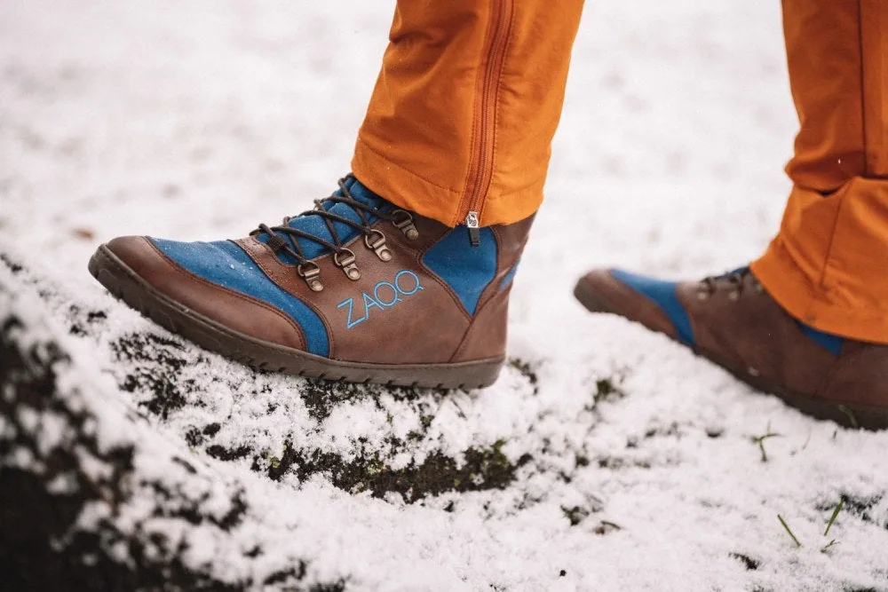 Ботинки для женщин и мужчин ZAQQ HIQE Brown Blue Waterproof, фото 6