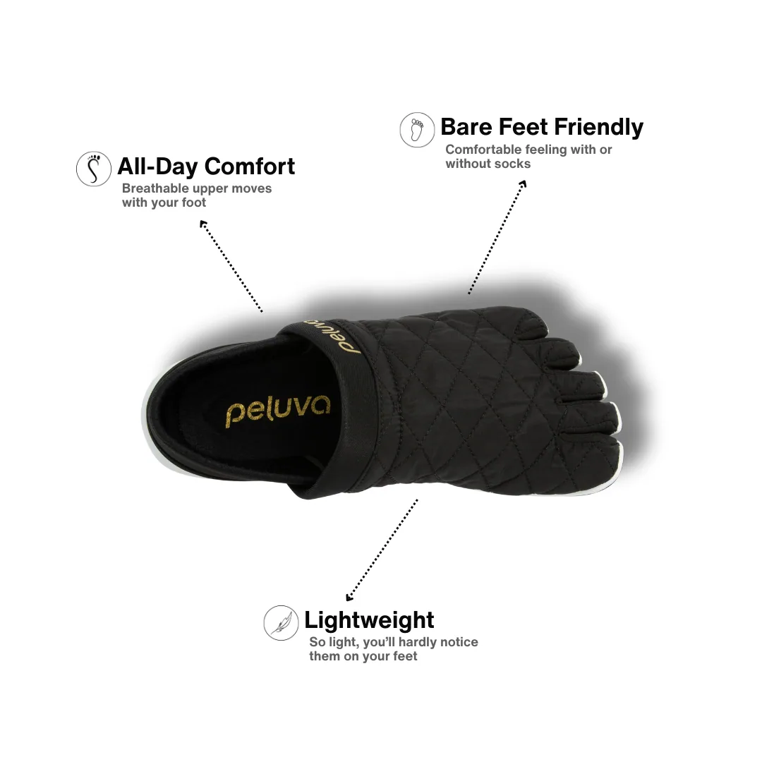 Женская повседневная обувь Peluva Zen Active Slip-On — чёрный / белый, фото 3