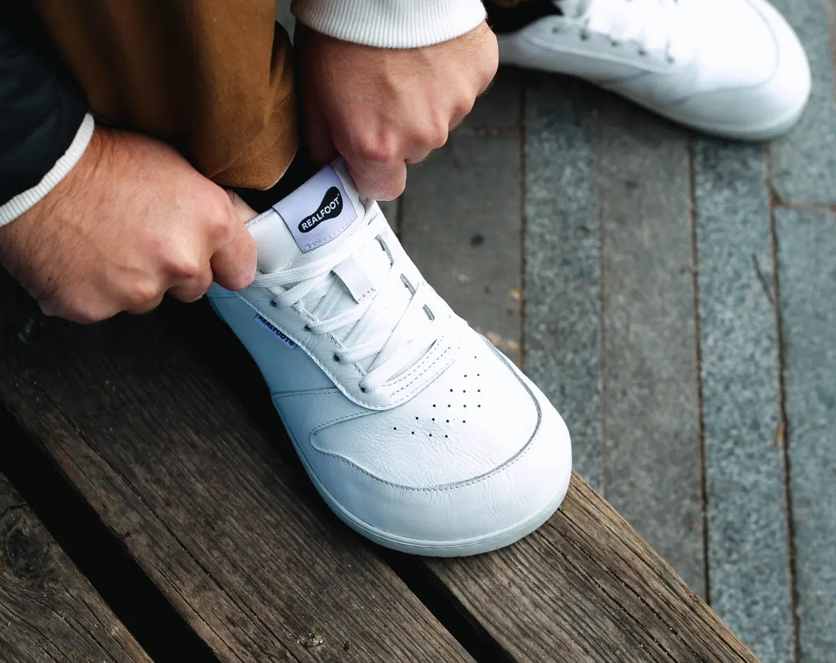 Босоногие кроссовки Realfoot Pulse All White, фото 8
