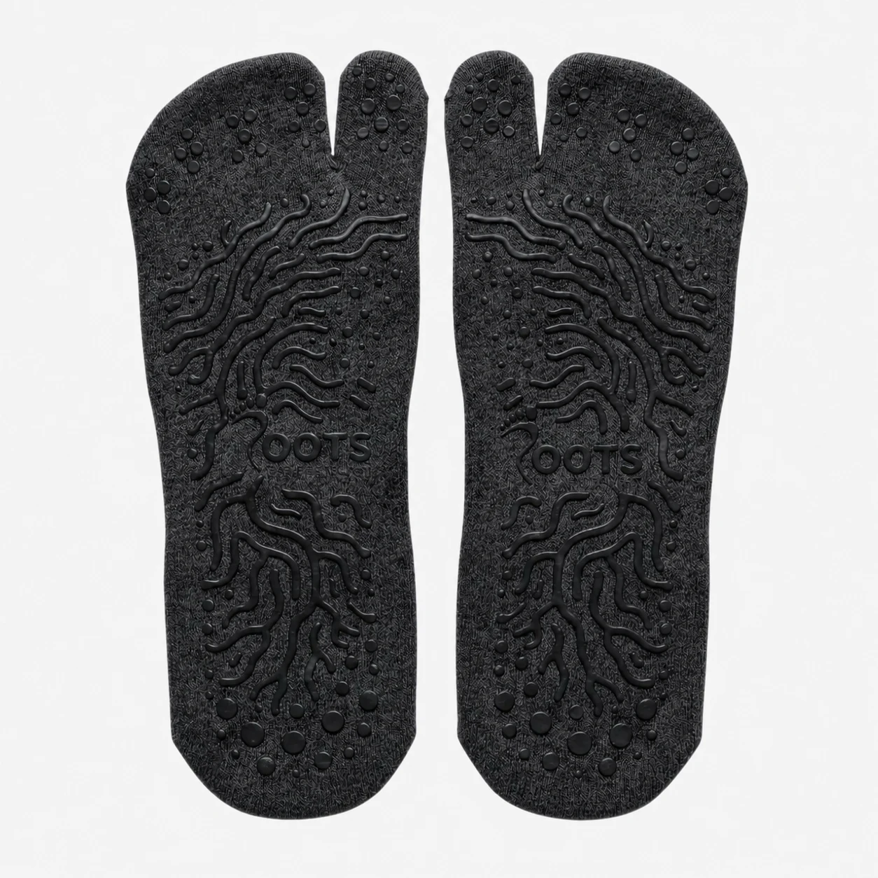 Носки Roots Barefoot Tabi Confort противоскользящие — чёрный, фото 5