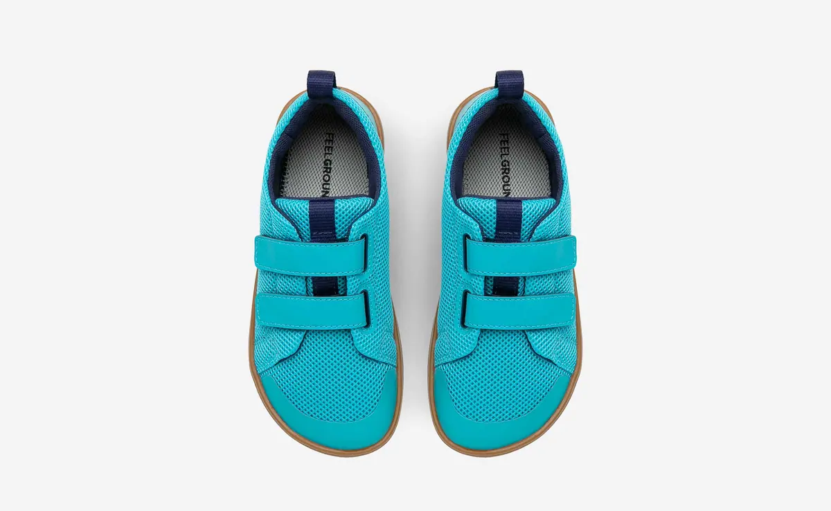 Детские босоногие кроссовки Feelgrounds Original Mesh Kids — голубой, фото 2