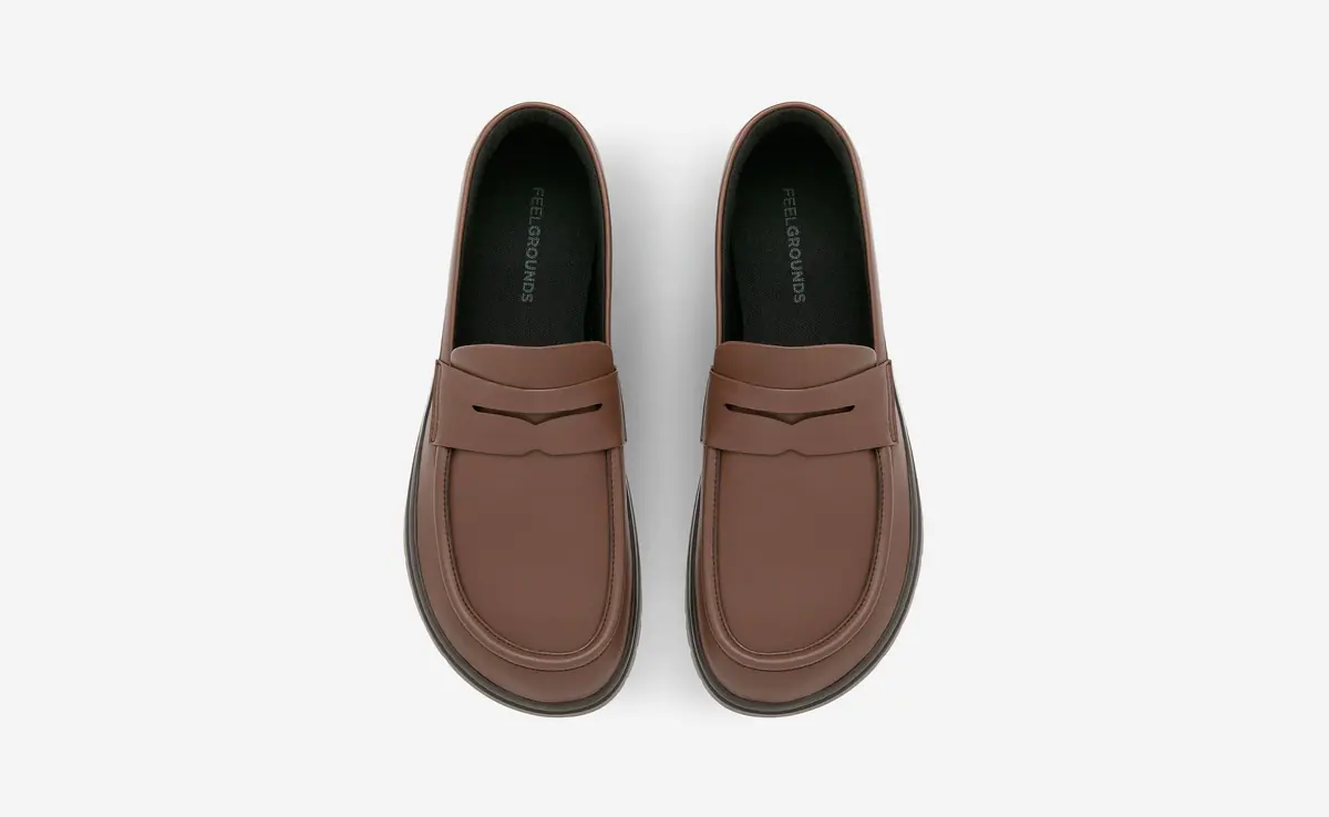 Босоногие слипоны Feelgrounds Loafer — коричневый, фото 2