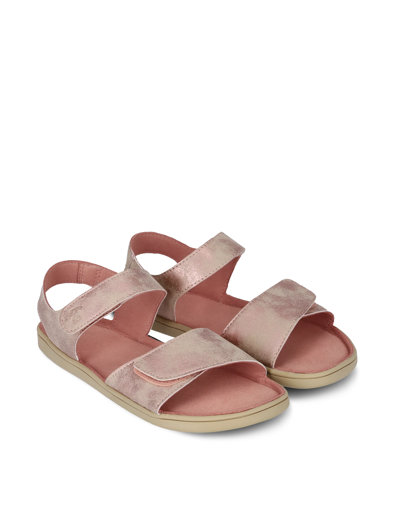 Детские босоногие сандалии Be Lenka Miami - коралловый с блеском, фото 3
