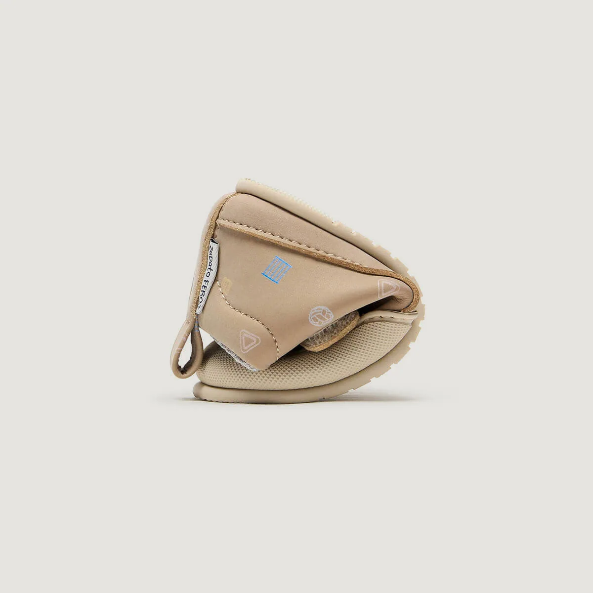 Ботинки для малышей Zapato Feroz «Júcar Feroz» — серо-бежевый (Piedra), дизайн «Pikler», фото 4