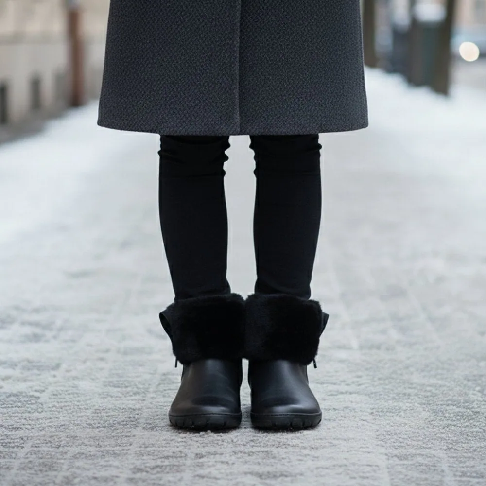 Женские ботинки ZAQQ HUQ Winter Black (чёрный цвет), фото 8