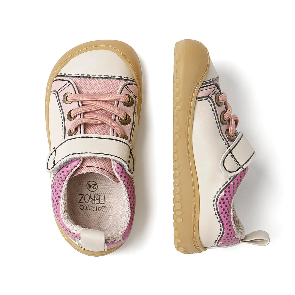Детская обувь Zapato Feroz «Paterna Rocker Cómic AW25» — розовый, фото 3
