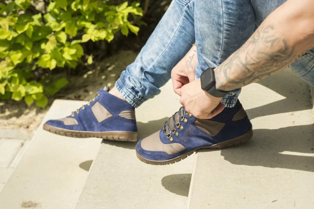 Мужские ботинки ZAQQ HIQE Mid Navy Waterproof, фото 10