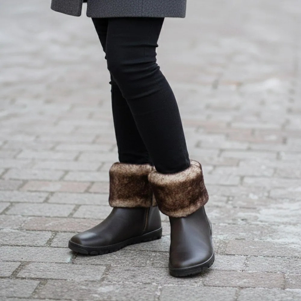 Женские ботинки ZAQQ HUQ Dark Brown (тёмно-коричневый цвет), фото 8