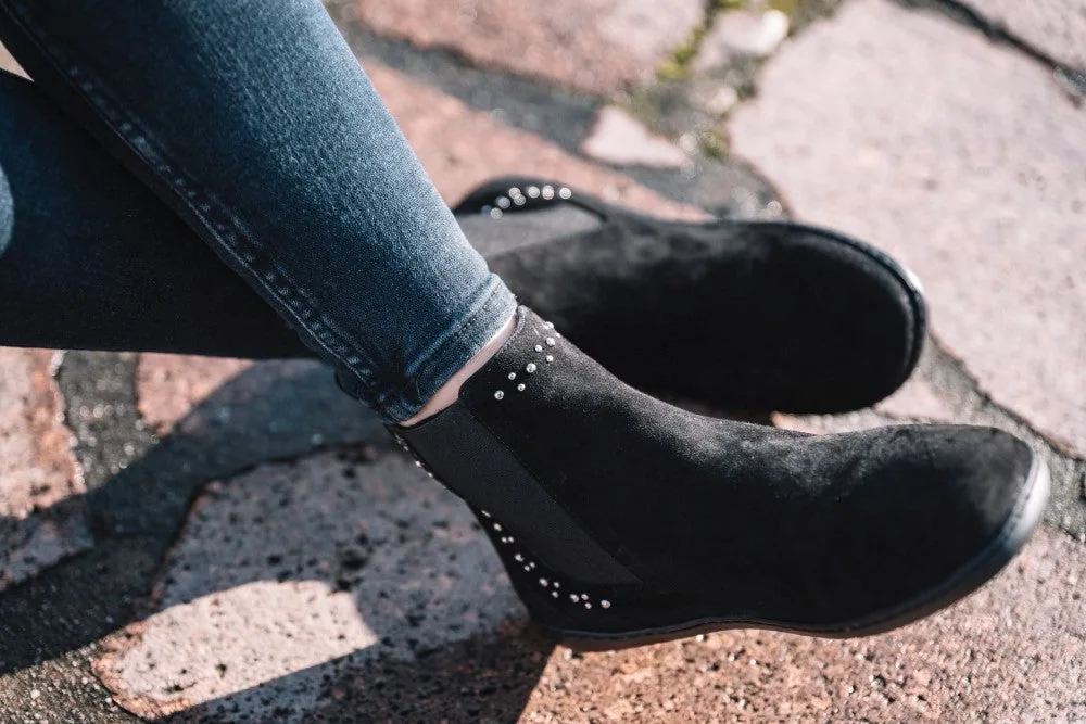 Женские ботинки ZAQQ SPARQLE Shine Velours Black (чёрный цвет), фото 6