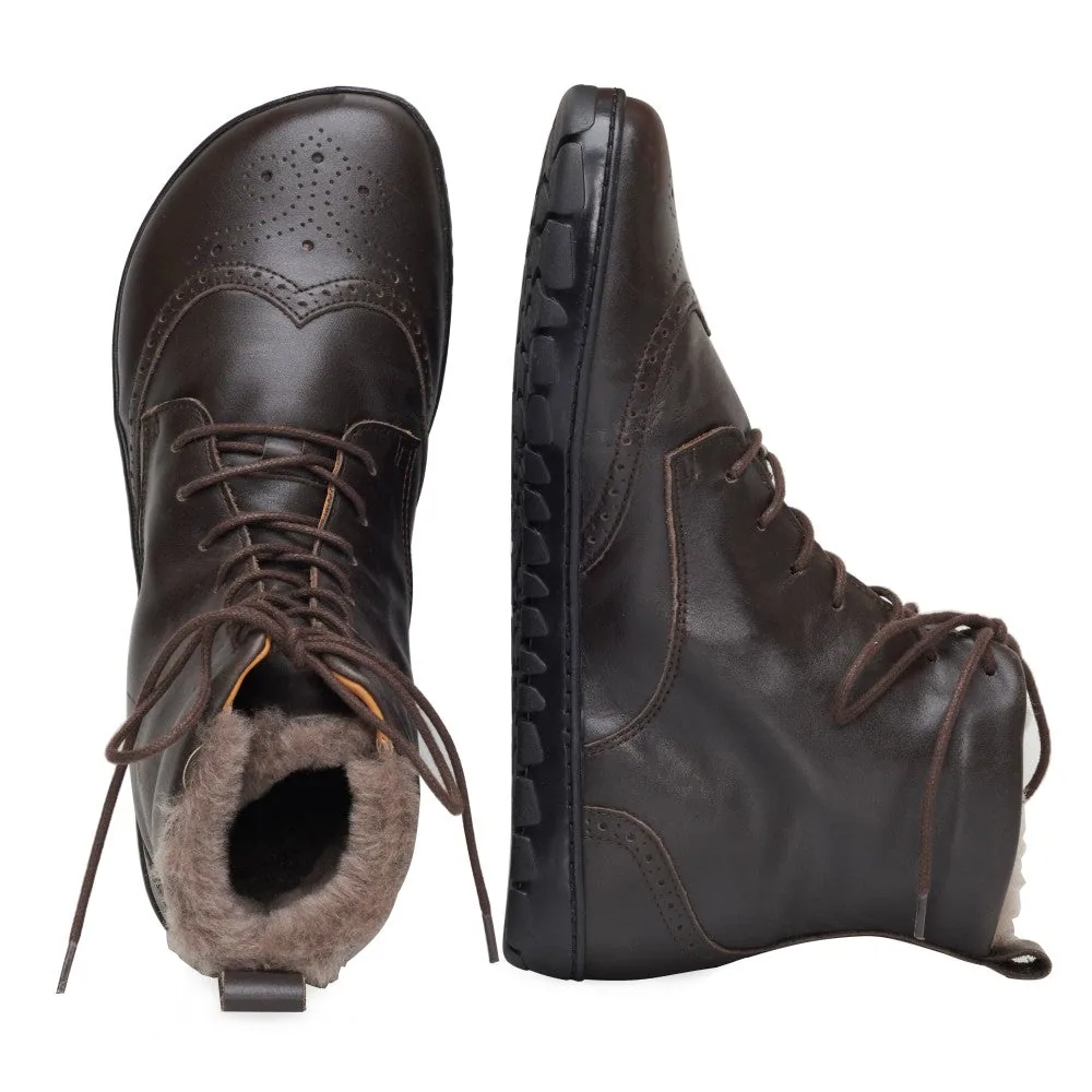 Ботинки для женщин и мужчин ZAQQ QUINTIC Winter Brogue Dark Brown (тёмно-коричневый цвет), фото 3