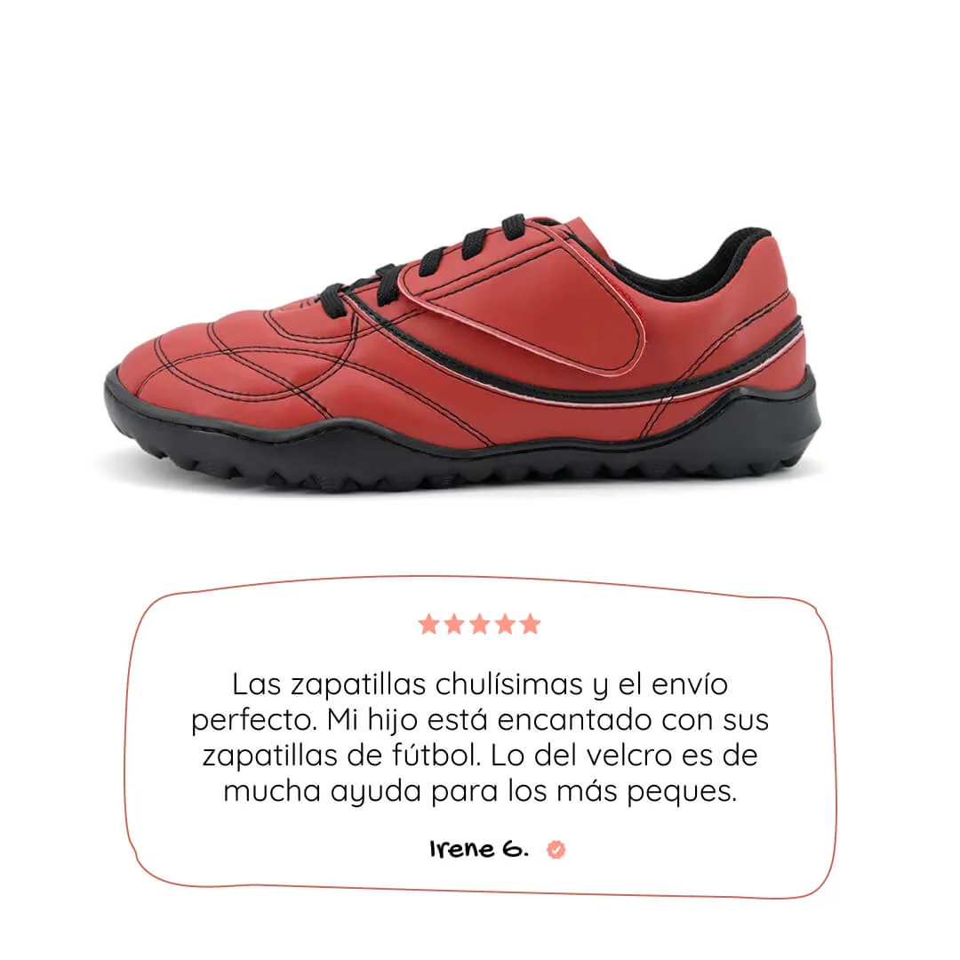 Детские футбольные ботинки Zapato Feroz «Amunt» — красный и чёрный, фото 2