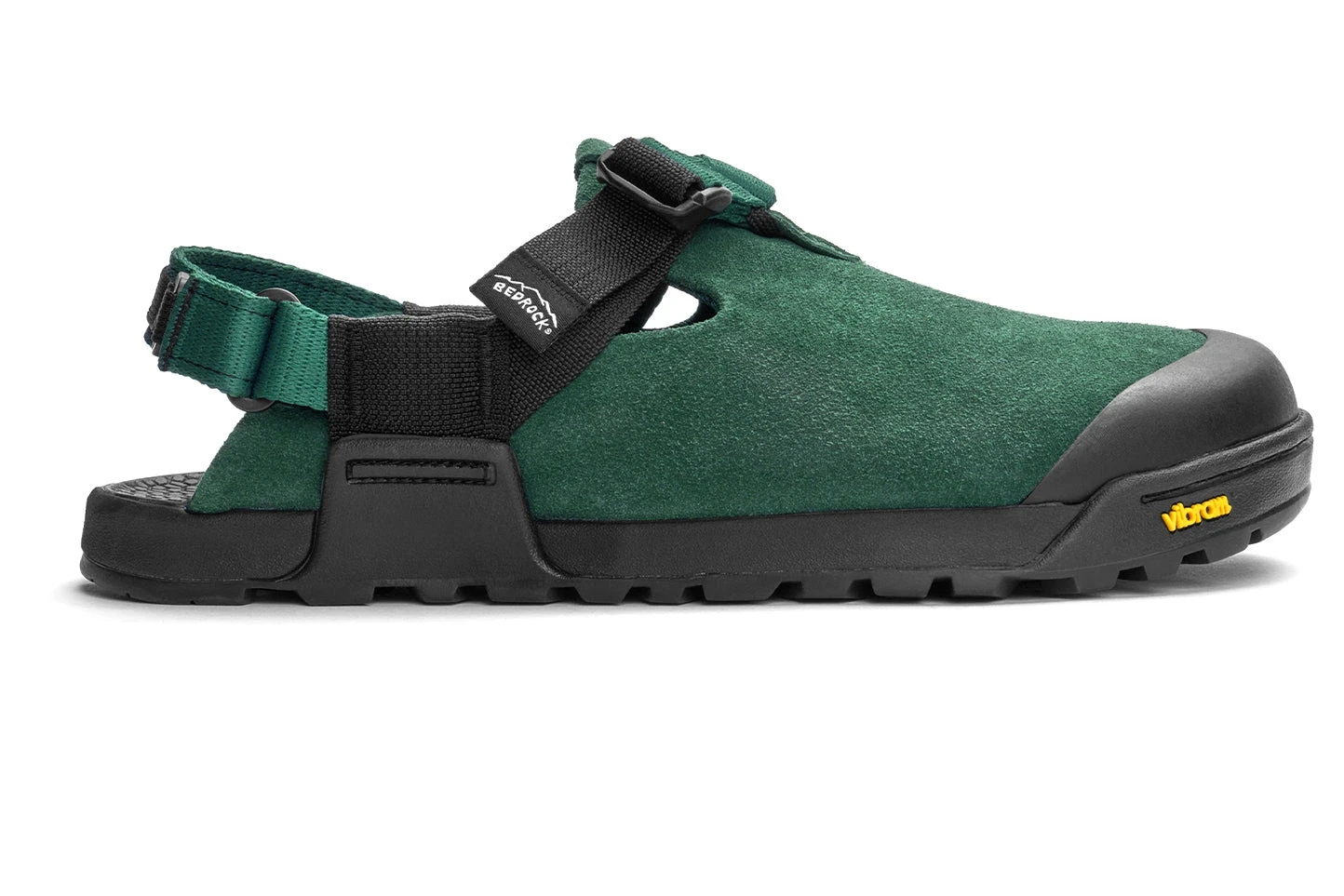 Сабо Bedrock Mountain Clog - Leather Suede — каскадный зелёный, замша, фото 2