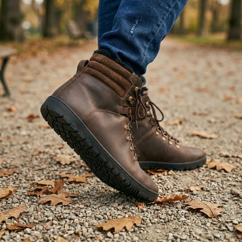 Мужские ботинки ZAQQ QRAC Dark Brown Waterproof (тёмно-коричневые), фото 9