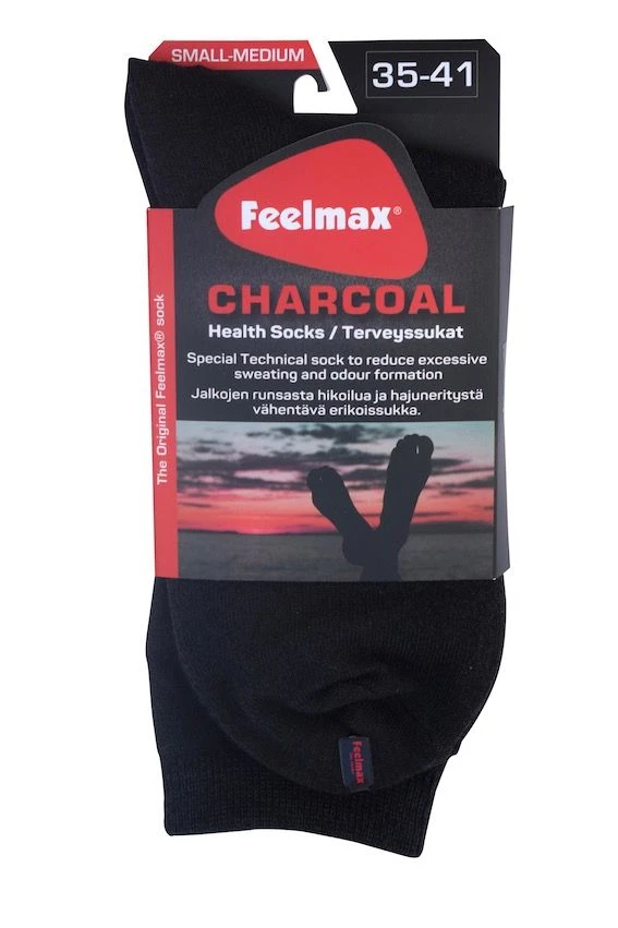 Носки с раздельными пальцами Feelmax Charcoal with Heel Traditional, серые (Серый) — фото 1 из 1