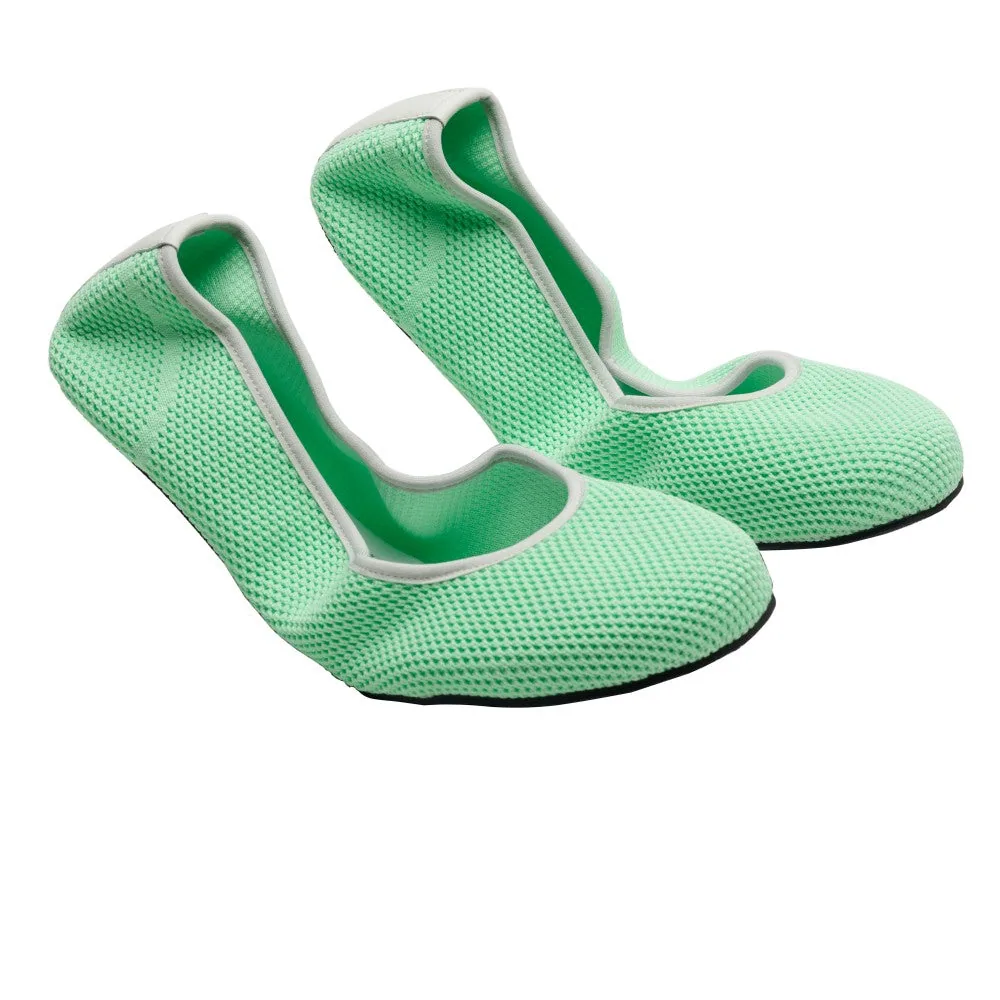 Женские балетки ZAQQ TWIST Green (зелёный цвет), фото 1 из 2