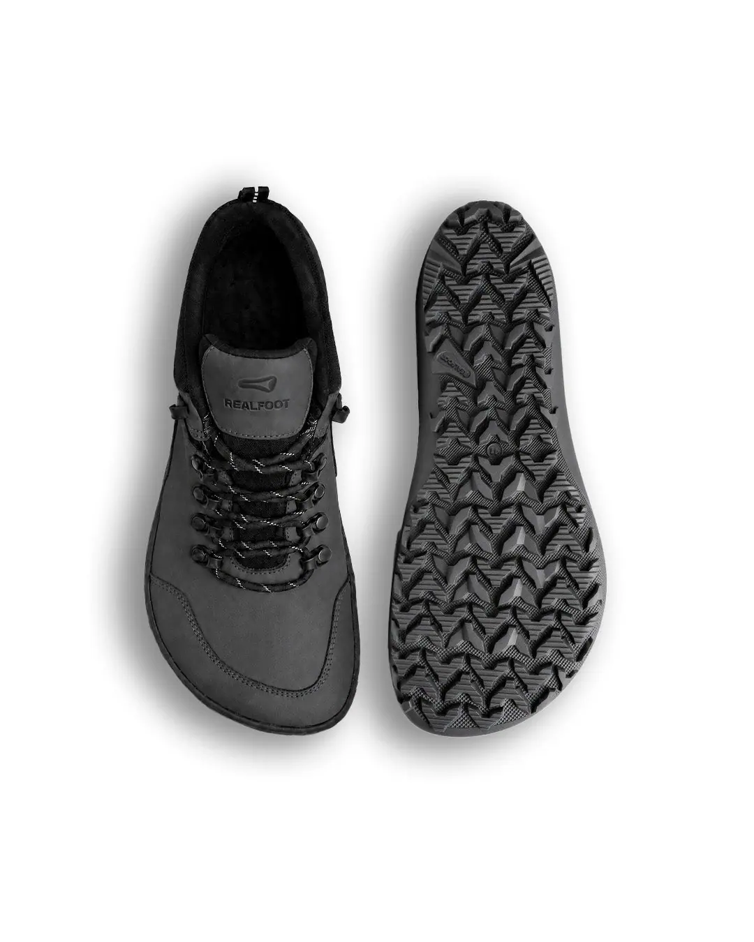 Босоногие ботинки Realfoot Trekker Low 2.0 Vegan Black, фото 4