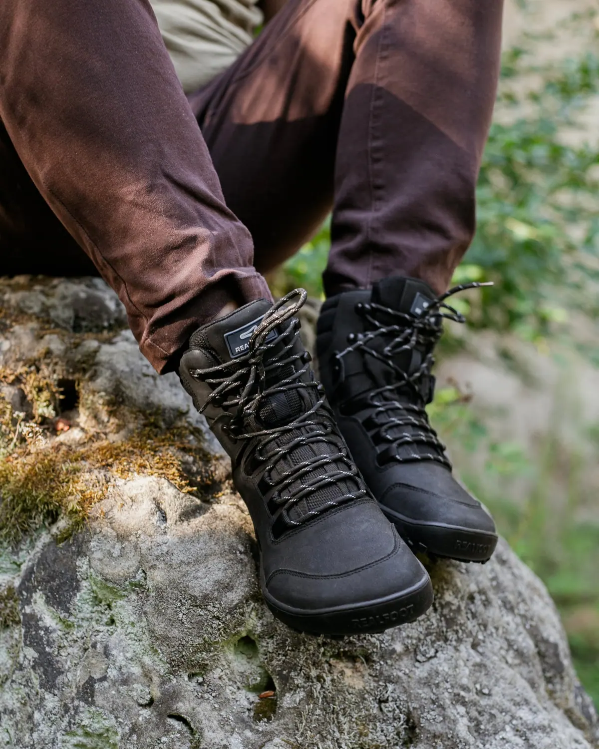 Босоногие ботинки Realfoot Trekker High 2.0 Black, фото 2