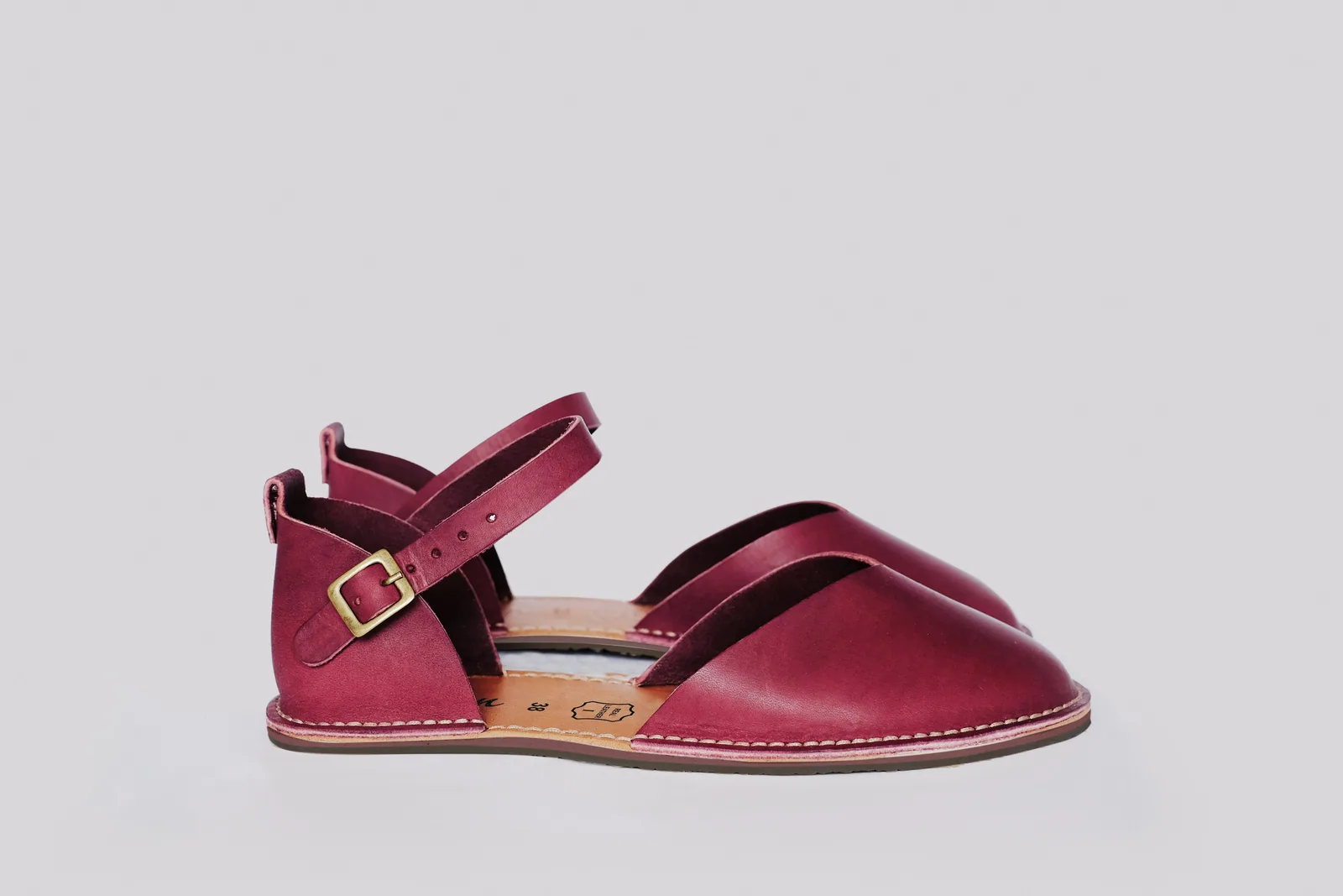 Босоногие сандалии Crupon Trevi Leaf — винный, фото 7