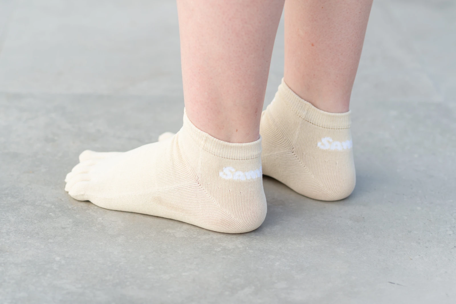 Носки с пальцами Sambas the Bambas из вискозы, бежевый, фото 2