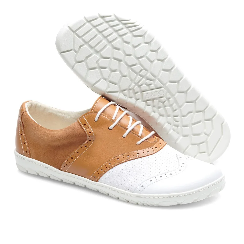 Полуботинки для гольфа ZAQQ LINQ Golf Brown Waterproof, фото 2