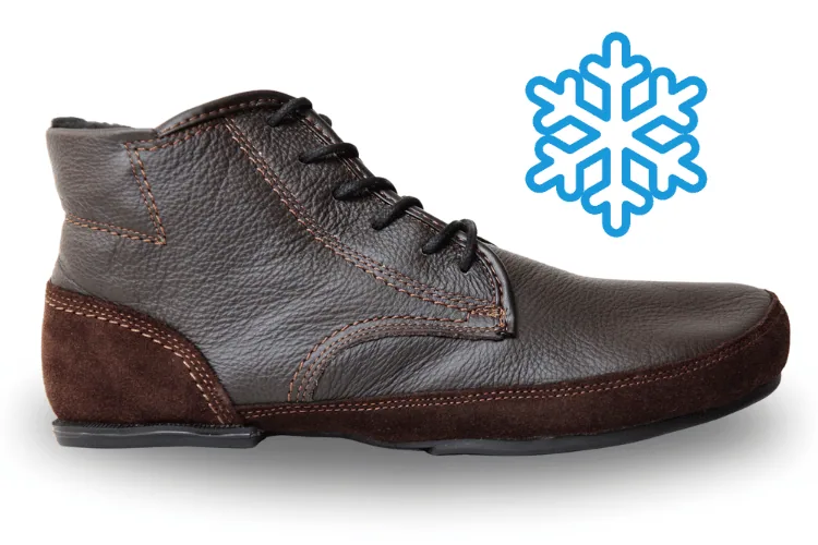 Зимние босоногие ботинки Classic Winter — коричневый, фото 3