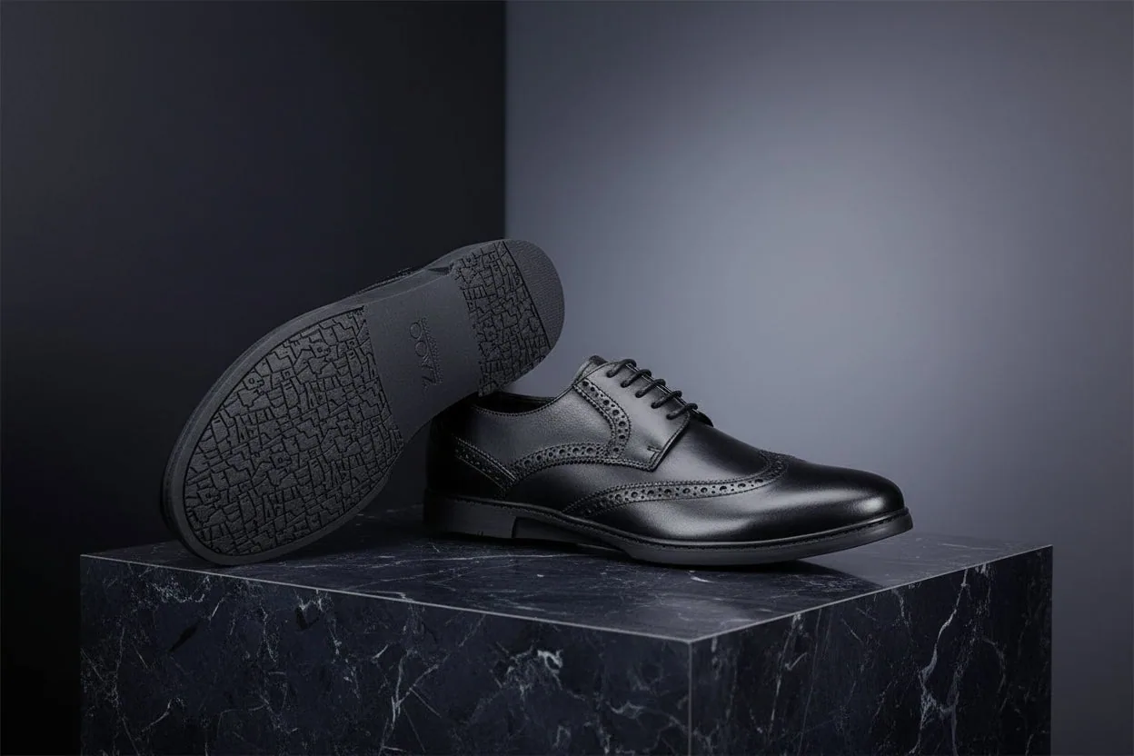 Мужские туфли ZAQQ BRIQ Brogue Black (чёрный цвет), фото 4
