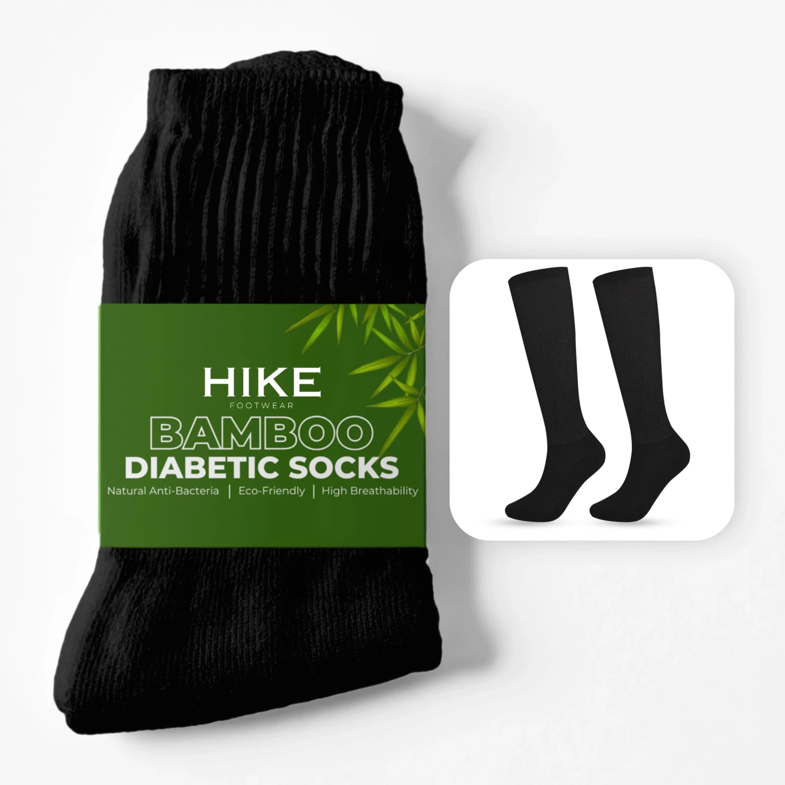 Носки Hike Diabetic Comfort (для диабетиков) (женские, чёрный), фото 3