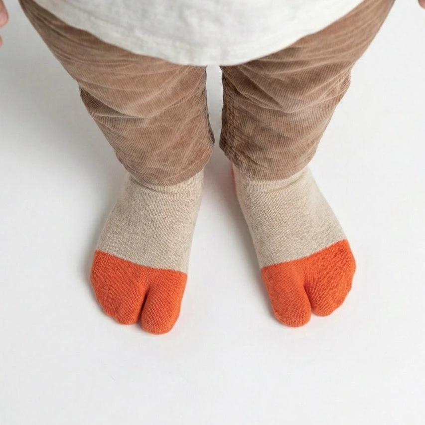 Носки Roots Barefoot Casual детские — бежевый, фото 5