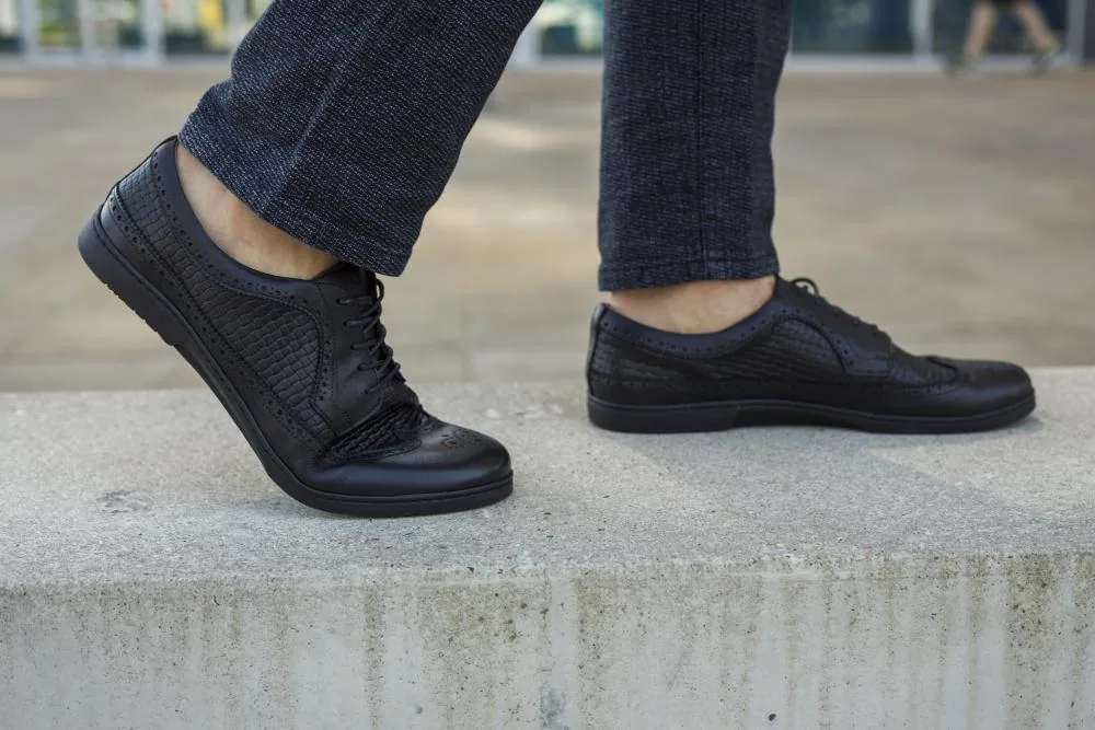 Мужские туфли ZAQQ BRIQ Brogue Tresse Black (чёрный цвет), фото 11