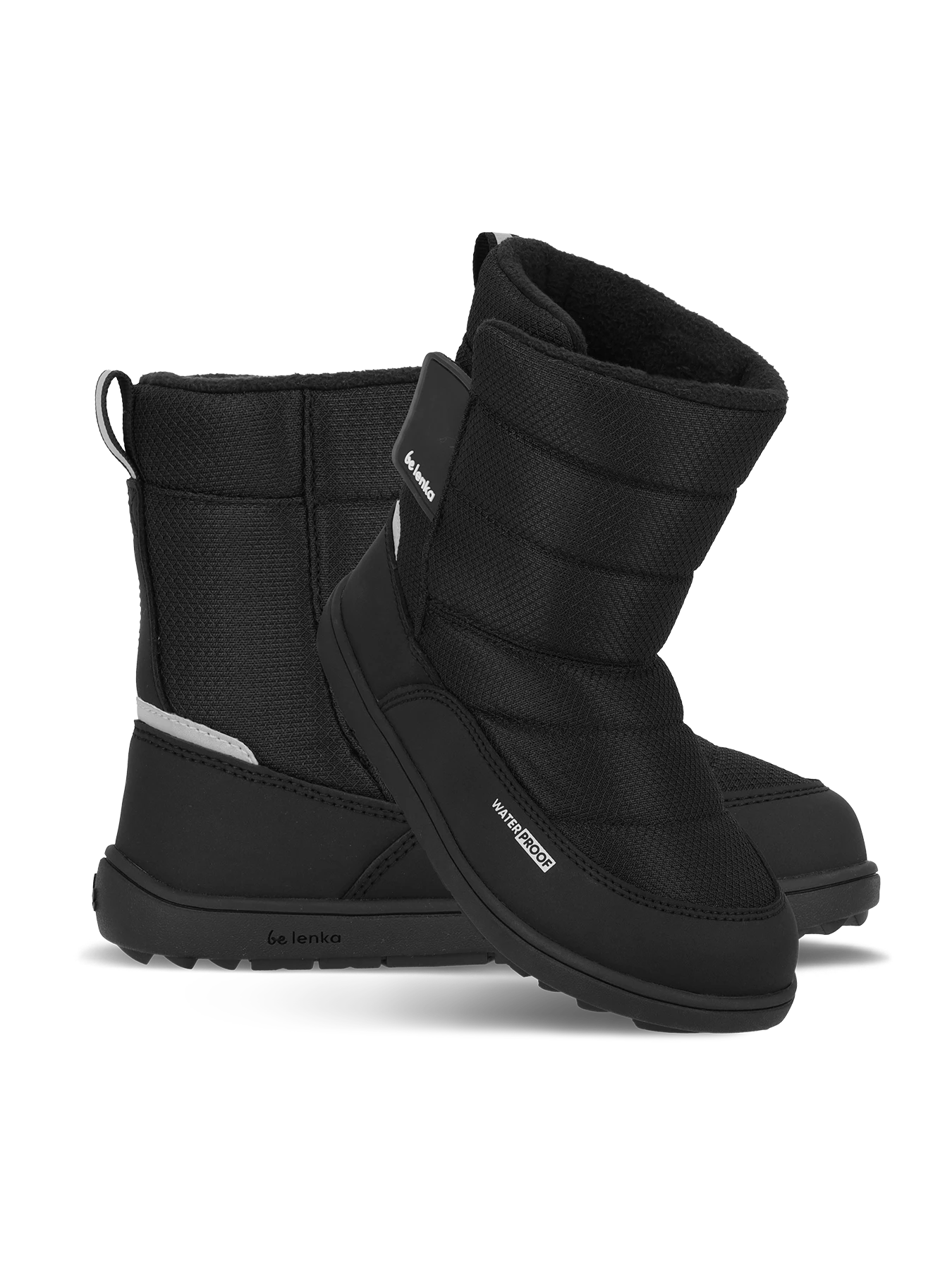 Детские босоногие ботинки Be Lenka Ailo Junior - полностью чёрный, фото 3