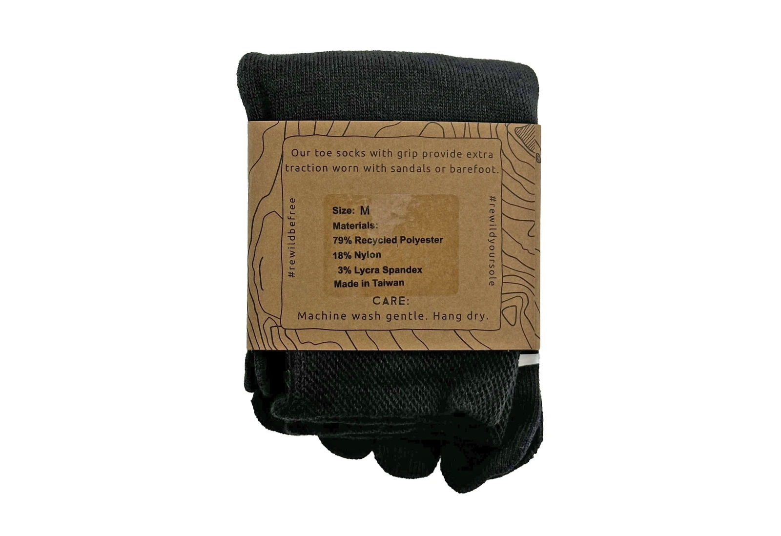 Носки Earth Runners Toe Socks with Grip, фото 4