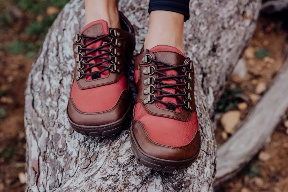 Кроссовки ZAQQ HIQE Low Vegan Camel Red Waterproof, фото 12