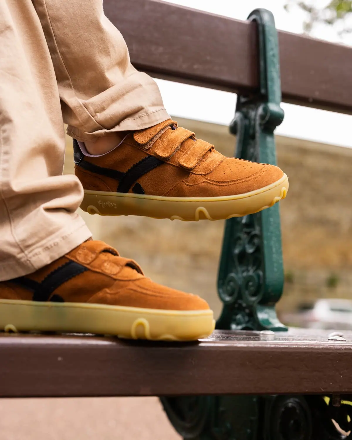 Босоногие кроссовки Fleeters Pumpkin — коричневый коричневая подошва, фото 2