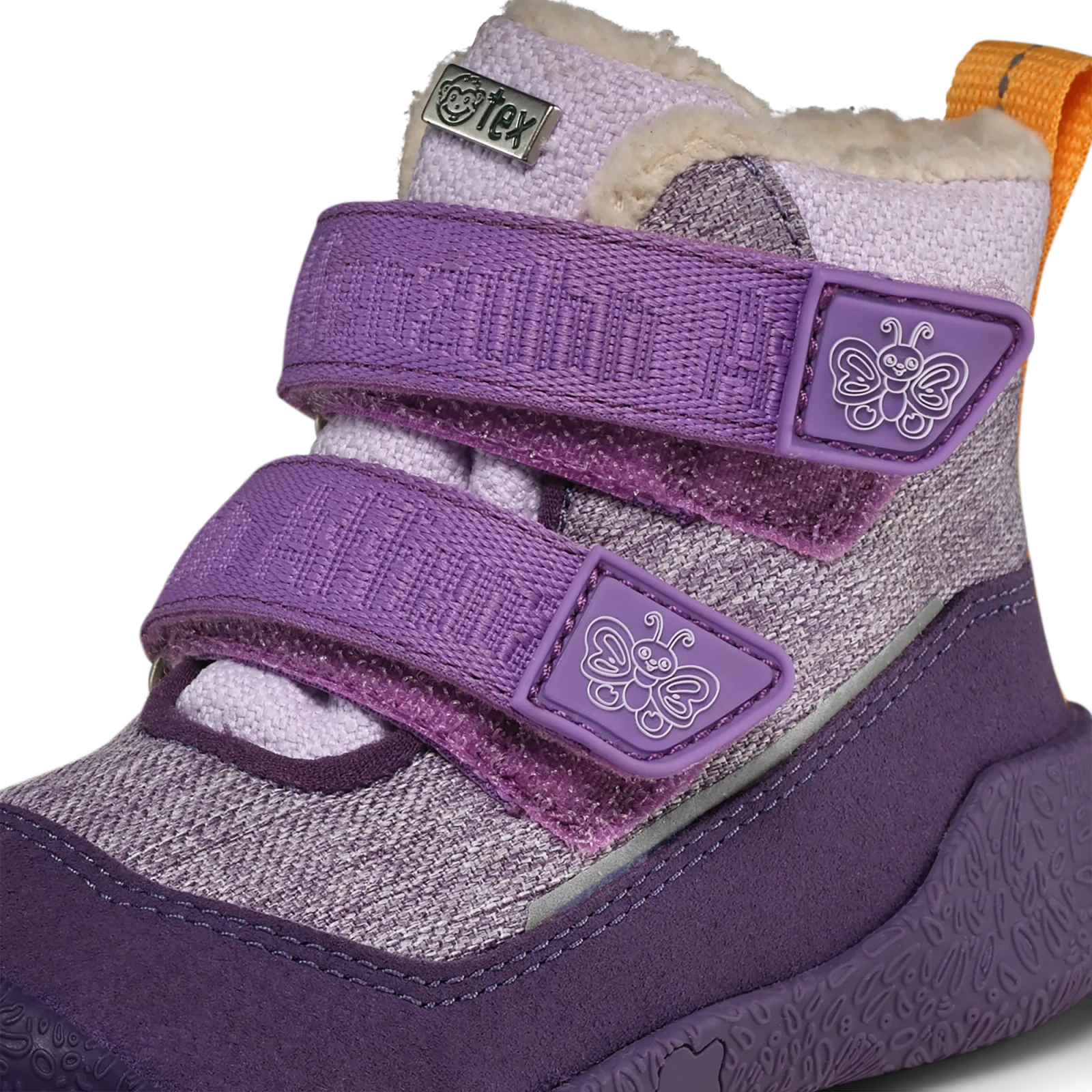 Зимние ботинки Affenzahn Snuggy Бабочка — фиолетовый, фото 5