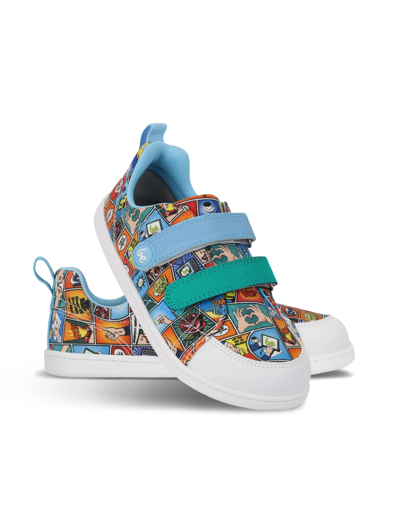 Детские босоногие кроссовки Be Lenka Canvi Preschool - цветной комикс, фото 2