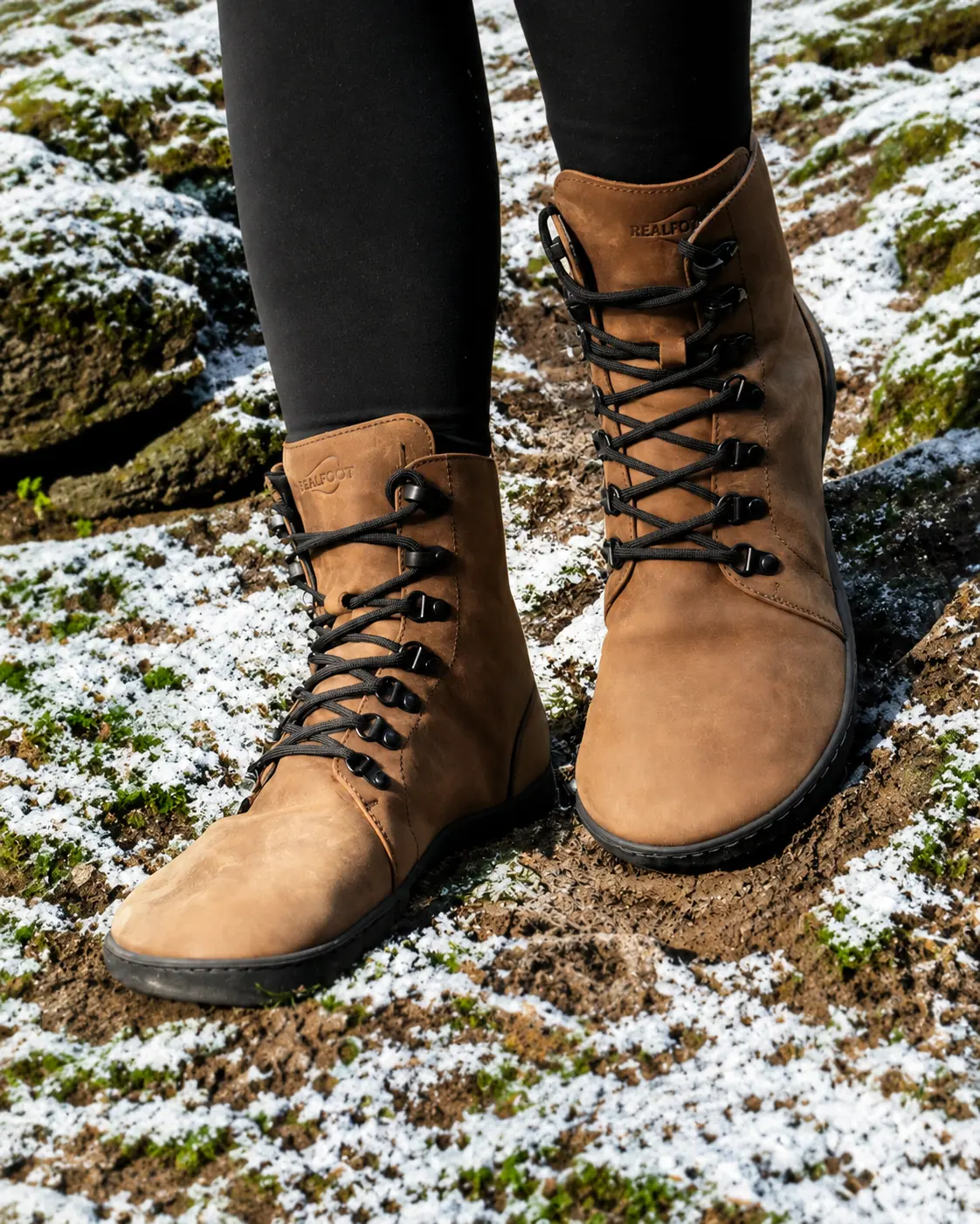 Босоногие ботинки Realfoot Farmer Winter Light Brown, фото 3