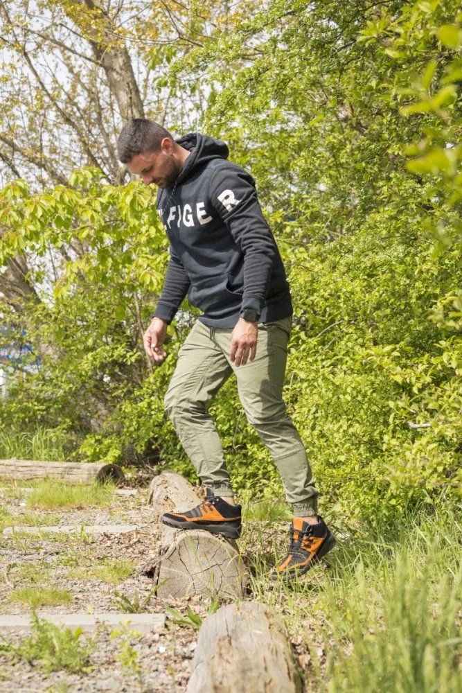 Мужские ботинки ZAQQ ESQAPE Black Orange Waterproof, фото 14