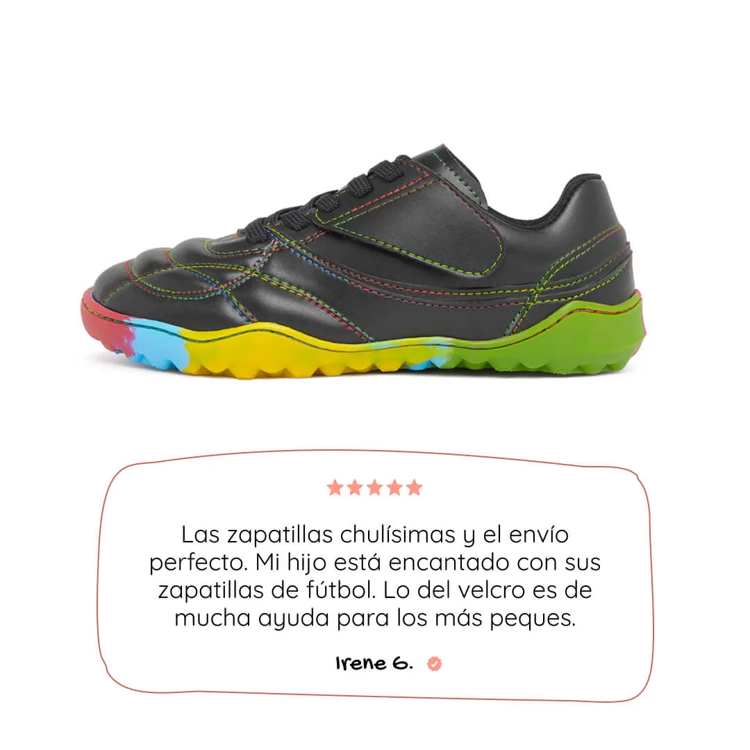 Детские футбольные ботинки Zapato Feroz «Amunt» — чёрный и разноцветный, фото 2