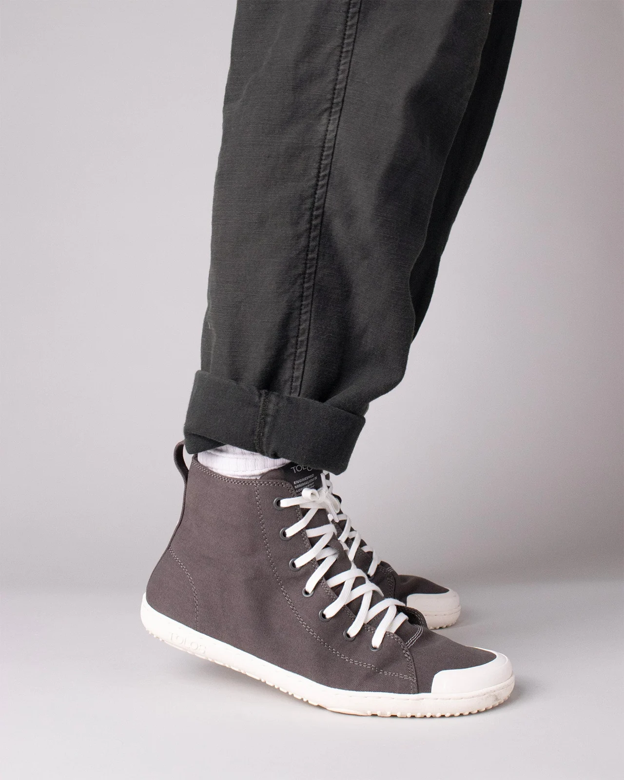 Tolos Canvas High Barefoot — Винтажный чёрный/белый, фото 8